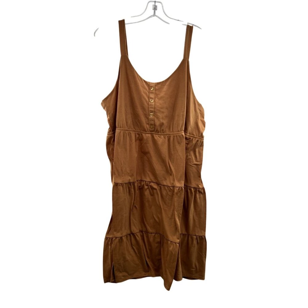 LuLaRoe Women's Sleeveless Tiered Amanda Dress Gold Size XL New